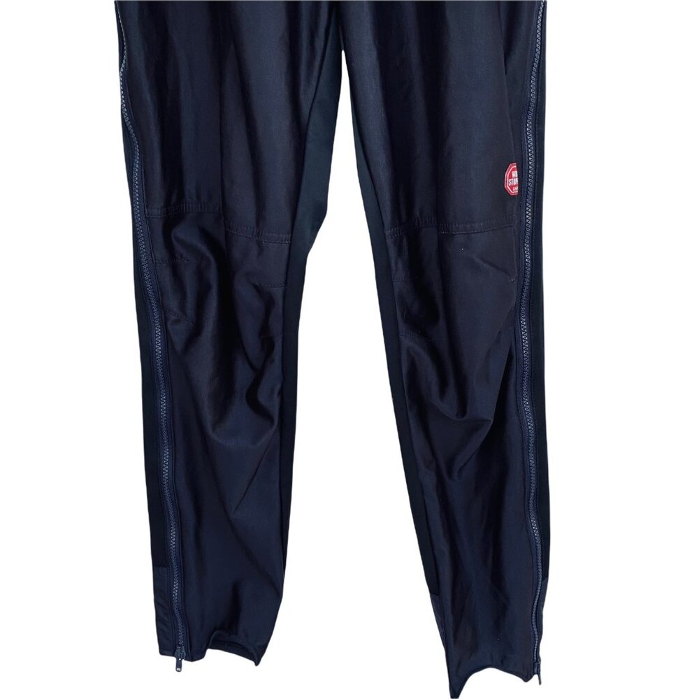 Rukka Womens Girls Bib Pants Size 158 Zip Off Wind Stopper Navy Blue S Vintage - Picture 8 of 14
